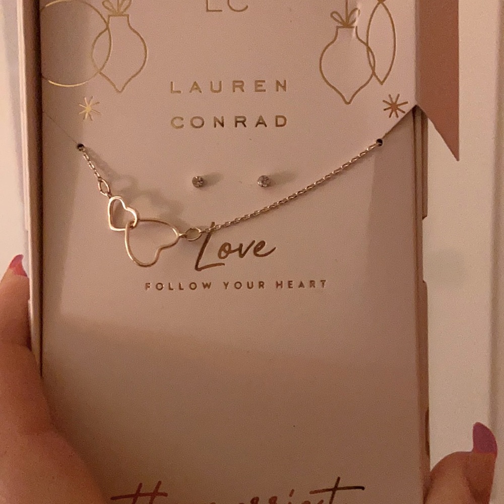 New necklace and earrings set.